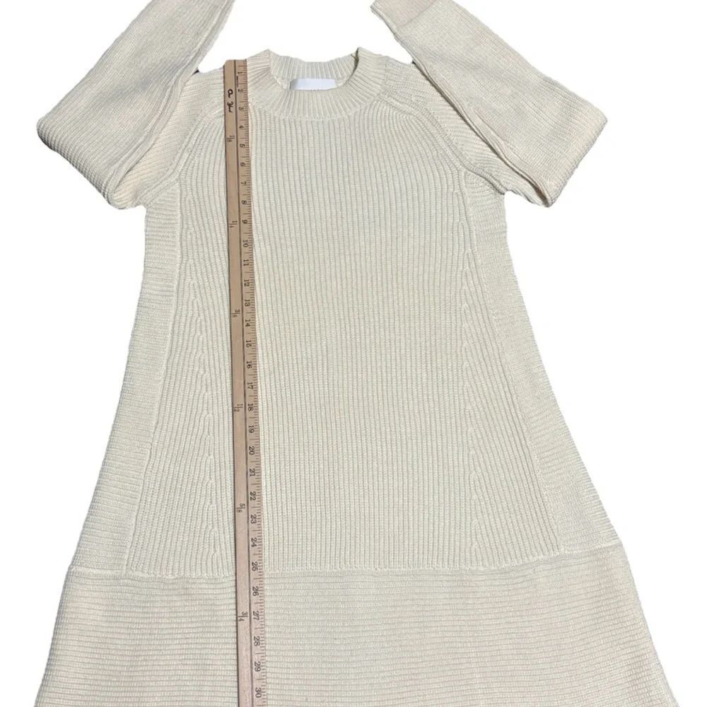 Pomander Place Ivory Ribbed Sweater Dress Size: Small - Picture 5 of 8